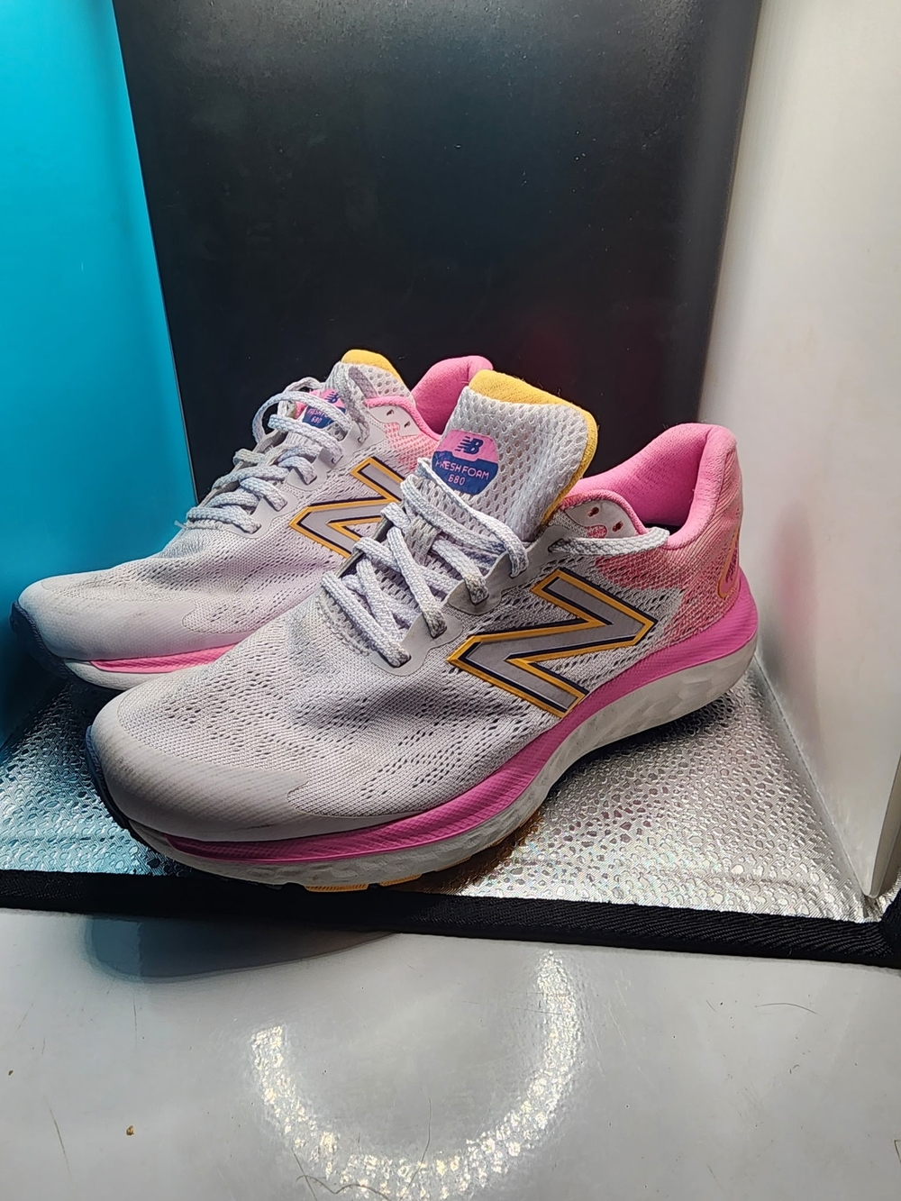 New Balance Women's Fresh Foam X IN Vibrant Pink Sneakers.Has A Stain On Toe